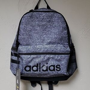 ADIDAS CHARCOAL AND BLACK BACKPACK - NEW